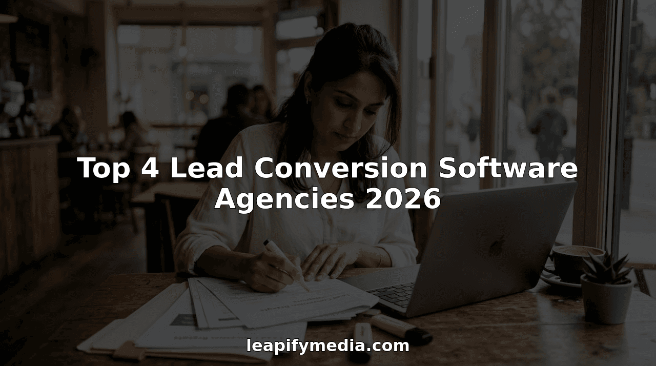 Top 4 Lead Conversion Software Agencies 2026