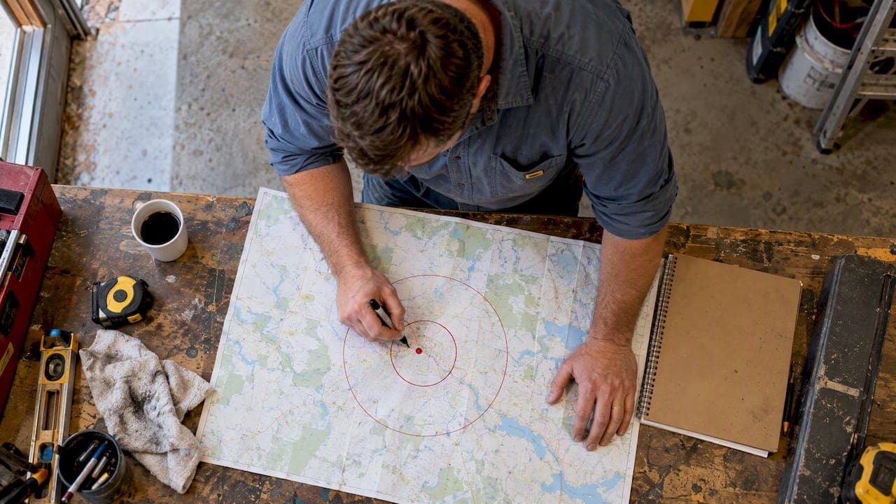 Wrong Center, Wasted Reach: Radius Targeting for Home Service Ads